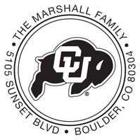 Noteworthy Collections - Custom College Stampers (Colorado Buffaloes Circular) (TNS-CO01)