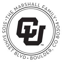 Noteworthy Collections - Custom College Stampers (Colorado "CU" Circular) (TNS-CO02)