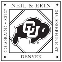 Noteworthy Collections - Custom College Stampers (Colorado Buffaloes Square) (TNS-CO03)