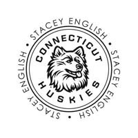 Noteworthy Collections - Custom College Stampers (Connecticut Huskies Circular Stamp) (TNS-CON01)