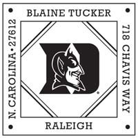 Noteworthy Collections - Custom College Stampers (Duke Bluedevils Square) (TNS-DK04)