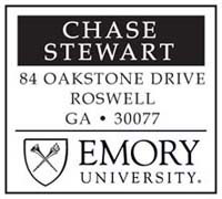 Noteworthy Collections - Custom College Stampers (Emory Rectangle) (TNS-EU02)