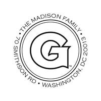 Noteworthy Collections - Custom College Stampers (Georgetown "G" Circular Stamp) (TNS-GTWN02)