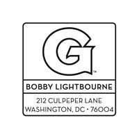 Noteworthy Collections - Custom College Stampers (Georgetown "G" Square Stamp) (TNS-GTWN04)