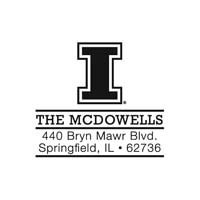 Noteworthy Collections - Custom College Stampers (Illinois "I" Block Stamp) (TNS-ILL02)