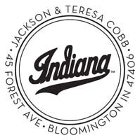 Noteworthy Collections - Custom College Stampers (Indiana Script Circular) (TNS-IND01)