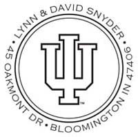 Noteworthy Collections - Custom College Stampers (Indiana "IU" Circular) (TNS-IND02)