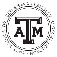 Noteworthy Collections - Custom College Stampers (Texas A&M Circular) (TNS-TAM01)