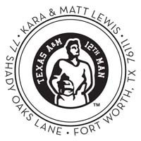 Noteworthy Collections - Custom College Stampers (Texas A&M 12th Man Circular) (TNS-TAM04)