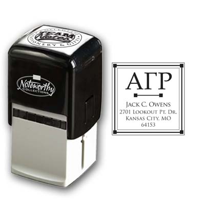 Noteworthy Collections - Custom College Greek Fraternity Stampers (Alpha Gamma Rho 02) (TNG-AGR02)