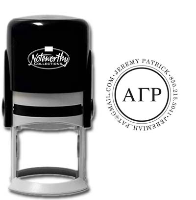 Noteworthy Collections - Custom College Greek Fraternity Stampers (Alpha Gamma Rho 03) (TNG-AGR03)