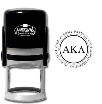 Noteworthy Collections - Custom College Greek Fraternity Stampers (Alpha Kappa Lambda 03) (TNG-AKL03)