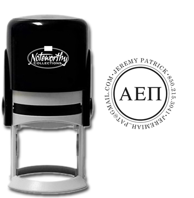 Noteworthy Collections - Custom College Greek Fraternity Stampers (Alpha Epsilon Pi 03) (TNG-API03)