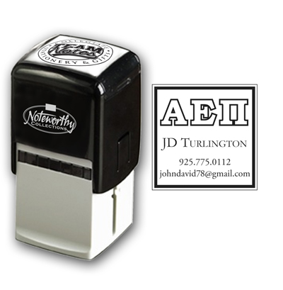 Noteworthy Collections - Custom College Greek Fraternity Stampers (Alpha Epsilon Pi 04) (TNG-API04)