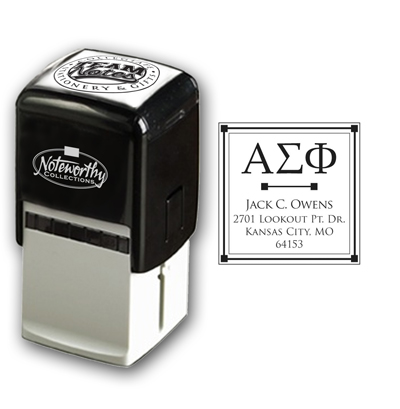 Noteworthy Collections - Custom College Greek Fraternity Stampers (Alpha Sigma Phi 02) (TNG-ASP02)