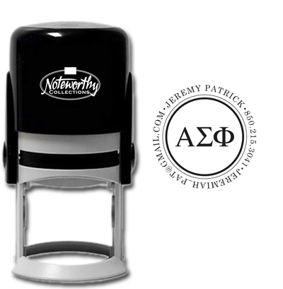 Noteworthy Collections - Custom College Greek Fraternity Stampers (Alpha Sigma Phi 03) (TNG-ASP03)