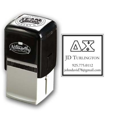 Noteworthy Collections - Custom College Greek Fraternity Stampers (Delta Chi 04) (TNG-DC04)