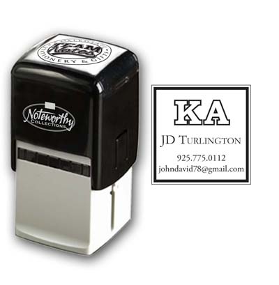 Noteworthy Collections - Custom College Greek Fraternity Stampers (Kappa Alpha 04) (TNG-KA04)