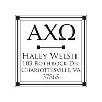 Noteworthy Collections - Custom College Greek Sorority Stampers (Alpha Chi Omega 02) (TNG-ACO02)
