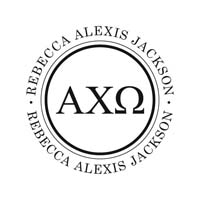 Noteworthy Collections - Custom College Greek Sorority Stampers (Alpha Chi Omega 03) (TNG-ACO03)