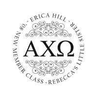 Noteworthy Collections - Custom College Greek Sorority Stampers (Alpha Chi Omega 10) (TNG-ACO10)