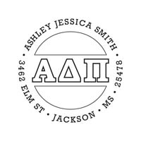 Noteworthy Collections - Custom College Greek Sorority Stampers (Alpha Delta Pi 01) (TNG-ADP01)