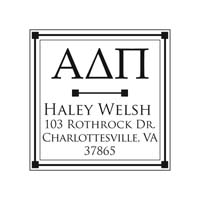 Noteworthy Collections - Custom College Greek Sorority Stampers (Alpha Delta Pi 02) (TNG-ADP02)