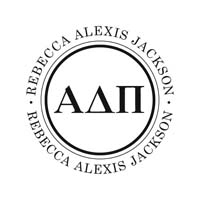 Noteworthy Collections - Custom College Greek Sorority Stampers (Alpha Delta Pi 03) (TNG-ADP03)