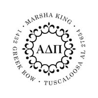 Noteworthy Collections - Custom College Greek Sorority Stampers (Alpha Delta Pi 06) (TNG-ADP06)