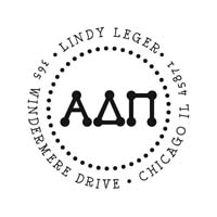 Noteworthy Collections - Custom College Greek Sorority Stampers (Alpha Delta Pi 09) (TNG-ADP09)