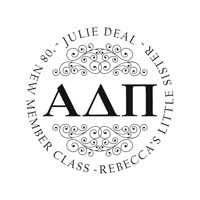 Noteworthy Collections - Custom College Greek Sorority Stampers (Alpha Delta Pi 10) (TNG-ADP10)