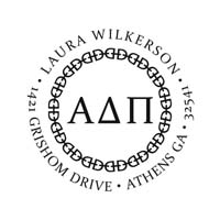 Noteworthy Collections - Custom College Greek Sorority Stampers (Alpha Delta Pi 12) (TNG-ADP12)