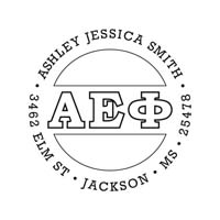 Noteworthy Collections - Custom College Greek Sorority Stampers (Alpha Epsilon Phi 01) (TNG-AEP01)