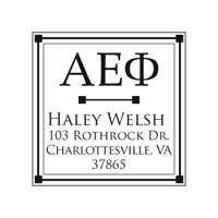 Noteworthy Collections - Custom College Greek Sorority Stampers (Alpha Epsilon Phi 02) (TNG-AEP02)
