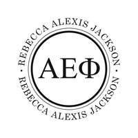 Noteworthy Collections - Custom College Greek Sorority Stampers (Alpha Epsilon Phi 03) (TNG-AEP03)