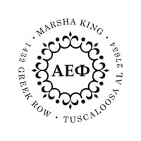 Noteworthy Collections - Custom College Greek Sorority Stampers (Alpha Epsilon Phi 06) (TNG-AEP06)