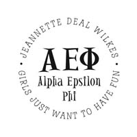 Noteworthy Collections - Custom College Greek Sorority Stampers (Alpha Epsilon Phi 07) (TNG-AEP07)