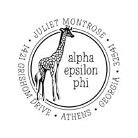 Noteworthy Collections - Custom College Greek Sorority Stampers (Alpha Epsilon Phi 11) (TNG-AEP11)