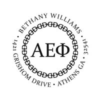 Noteworthy Collections - Custom College Greek Sorority Stampers (Alpha Epsilon Phi 12) (TNG-AEP12)