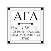 Noteworthy Collections - Custom College Greek Sorority Stampers (Alpha Gamma Delta 02) (TNG-AGD02)