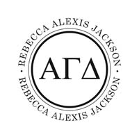 Noteworthy Collections - Custom College Greek Sorority Stampers (Alpha Gamma Delta 03) (TNG-AGD03)