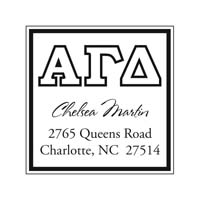 Noteworthy Collections - Custom College Greek Sorority Stampers (Alpha Gamma Delta 04) (TNG-AGD04)
