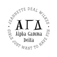 Noteworthy Collections - Custom College Greek Sorority Stampers (Alpha Gamma Delta 07) (TNG-AGD07)