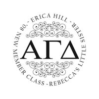 Noteworthy Collections - Custom College Greek Sorority Stampers (Alpha Gamma Delta 10) (TNG-AGD10)