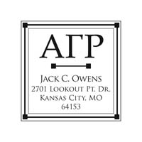Noteworthy Collections - Custom College Greek Fraternity Stampers (Alpha Gamma Rho 02) (TNG-AGR02)