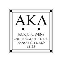 Noteworthy Collections - Custom College Greek Fraternity Stampers (Alpha Kappa Lambda 02) (TNG-AKL02)