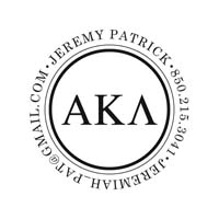 Noteworthy Collections - Custom College Greek Fraternity Stampers (Alpha Kappa Lambda 03) (TNG-AKL03)