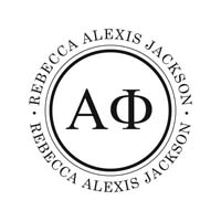 Noteworthy Collections - Custom College Greek Sorority Stampers (Alpha Phi 03) (TNG-APH03)