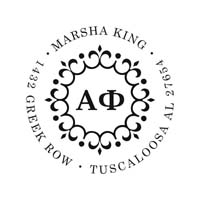 Noteworthy Collections - Custom College Greek Sorority Stampers (Alpha Phi 06) (TNG-APH06)