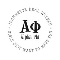Noteworthy Collections - Custom College Greek Sorority Stampers (Alpha Phi 07) (TNG-APH07)